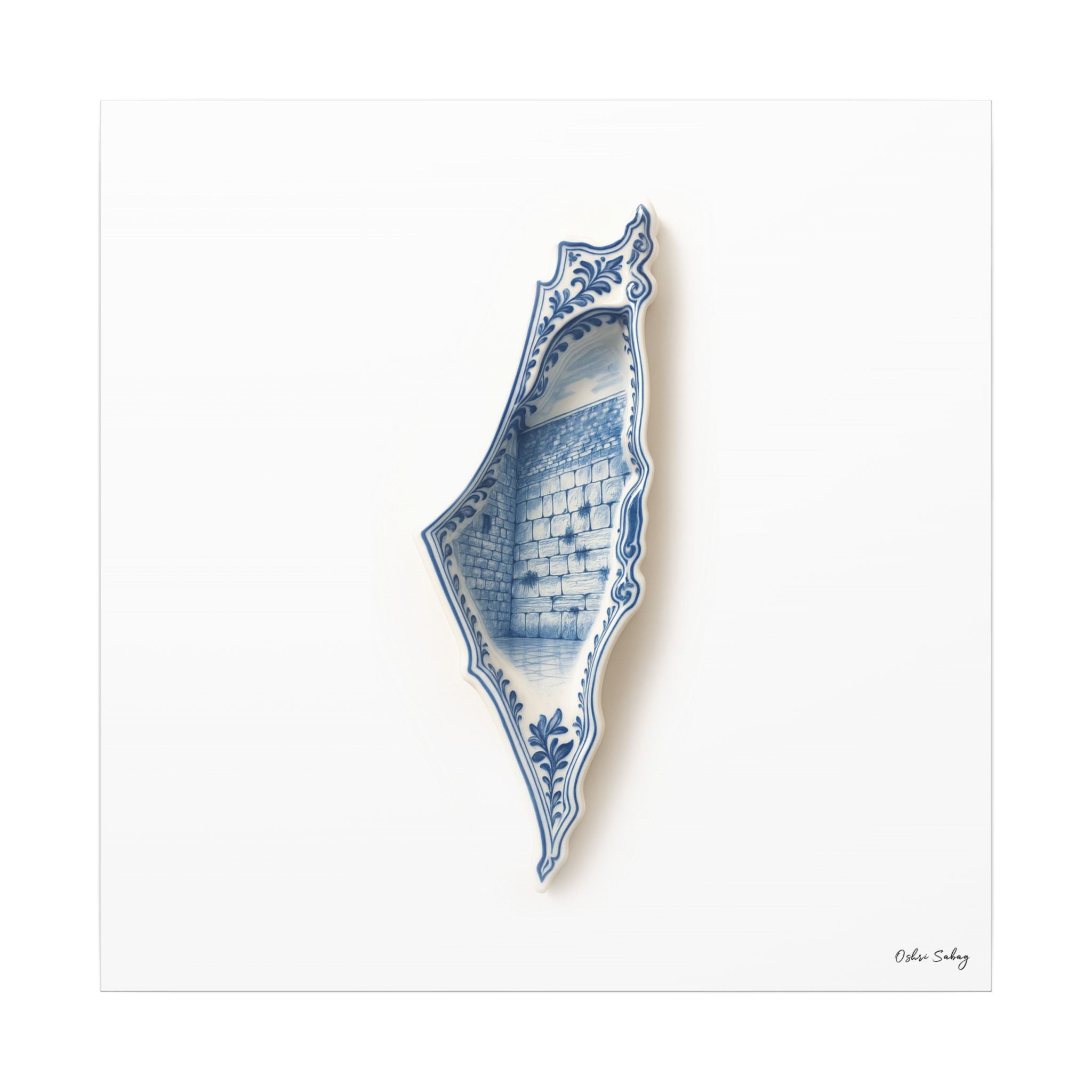 The Western Wall – Jerusalem Jewish Wall Art Print | Framed Canvas | Oshri Sabag Studio
