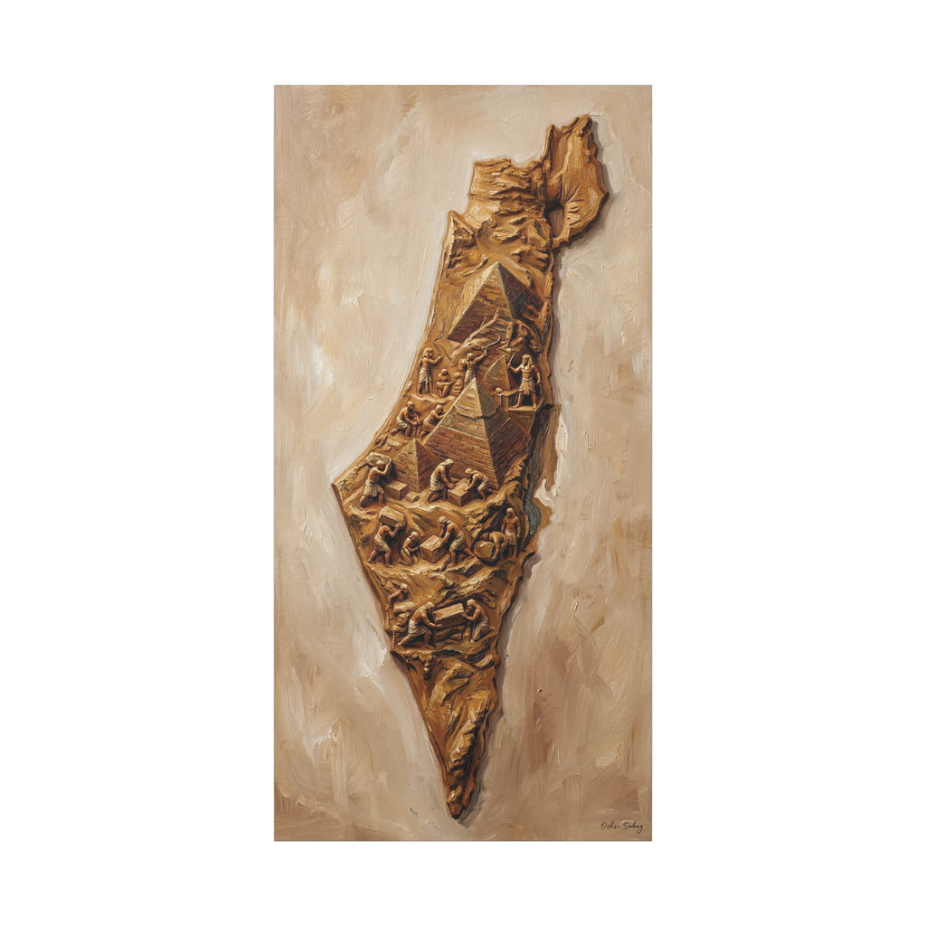 The Promised Land – Jewish Identity Wall Art Print | Framed Canvas | Oshri Sabag Studio
