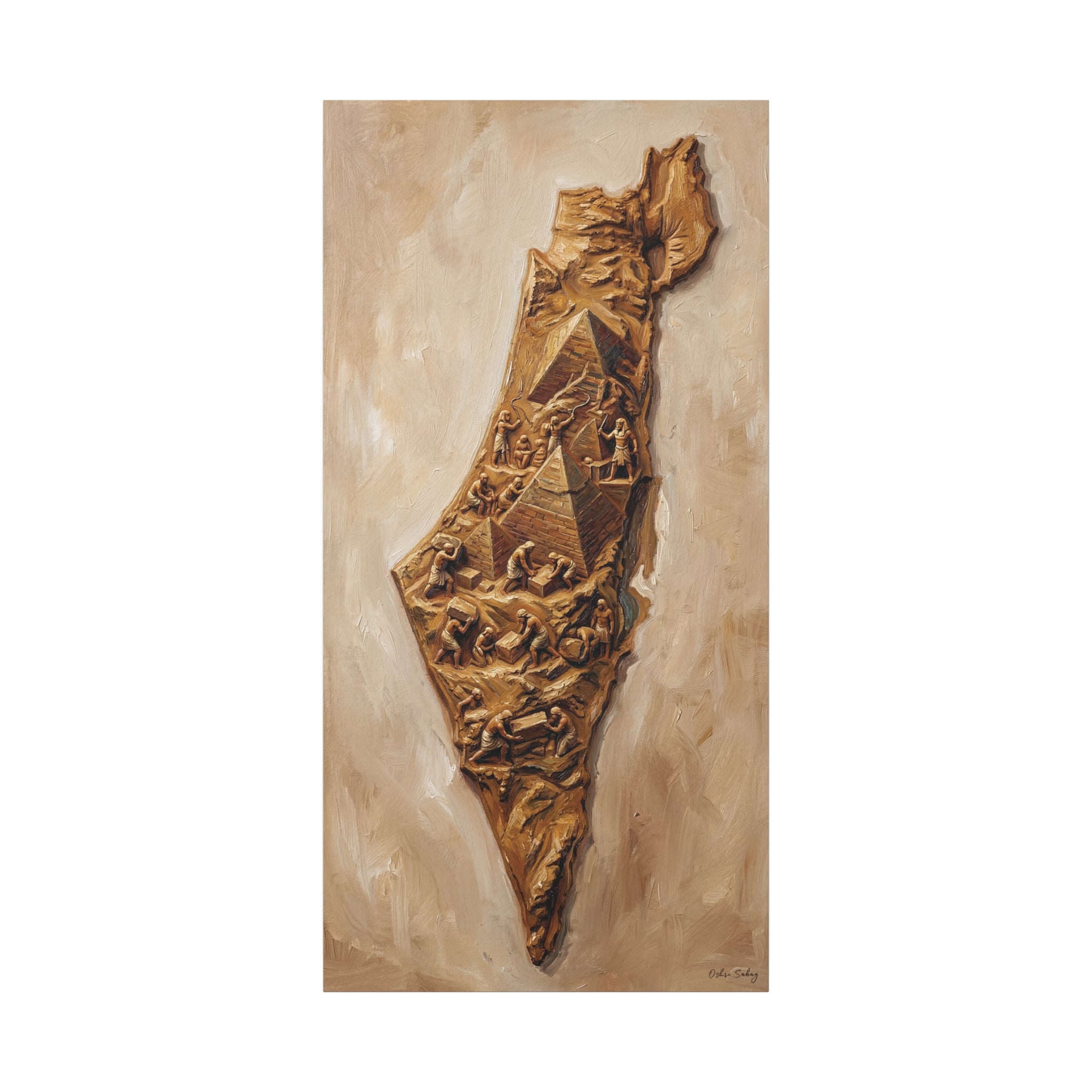 The Promised Land – Jewish Identity Wall Art Print | Framed Canvas | Oshri Sabag Studio
