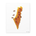 The Process – Bees Forming Israel Jewish Wall Art Print | Framed Canvas | Oshri Sabag Studio
