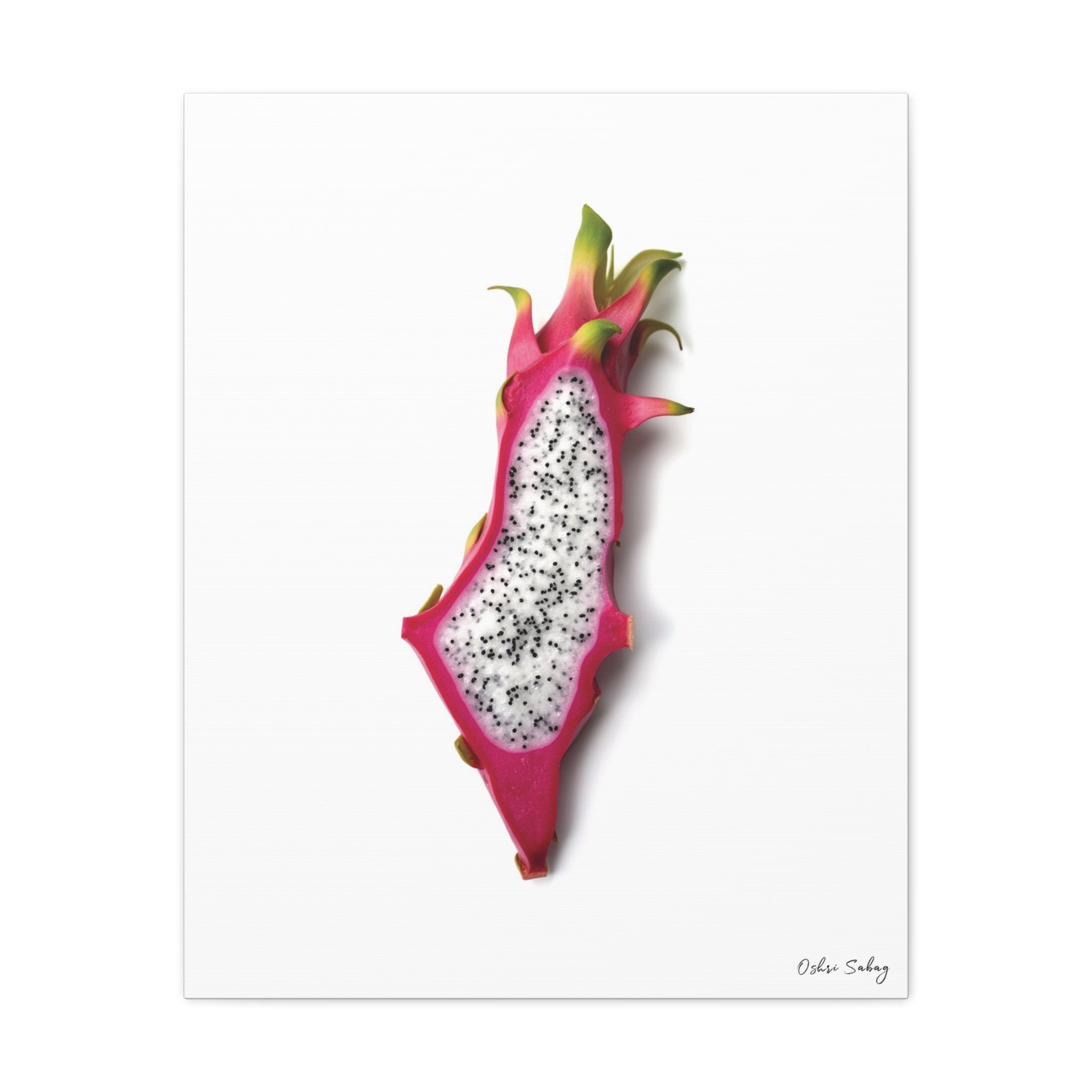 Pitaya – Dragon Fruit Jewish Wall Art Print | Framed Canvas | Oshri Sabag Studio
