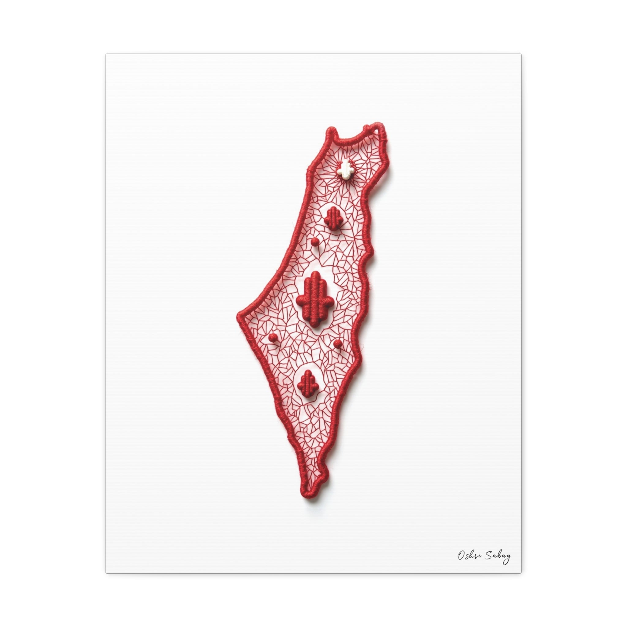 Hamsa – Protection Symbol Jewish Wall Art Print | Framed Canvas | Oshri Sabag Studio
